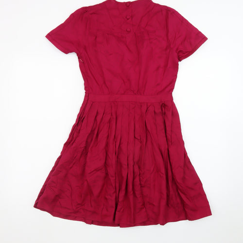 Fletcher by Lyell Women's Red Cotton Fit & Flare Dress Size S