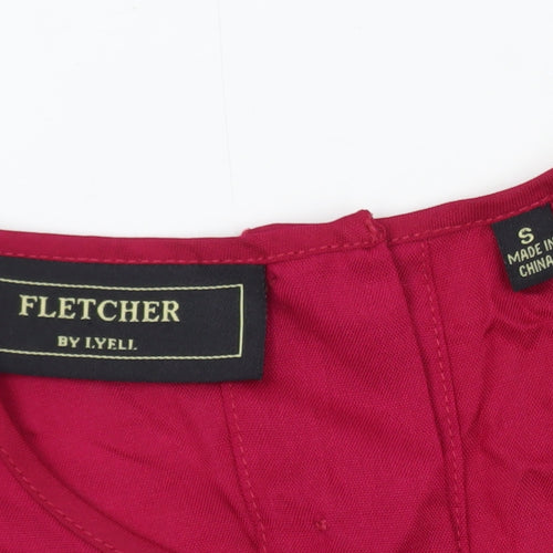 Fletcher by Lyell Women's Red Cotton Fit & Flare Dress Size S