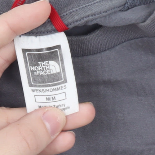The North Face Men's Grey & White Colourblock Crew Neck T-Shirt M