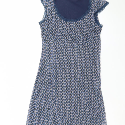 Yaya Collection Women's Blue Floral Shift Dress L