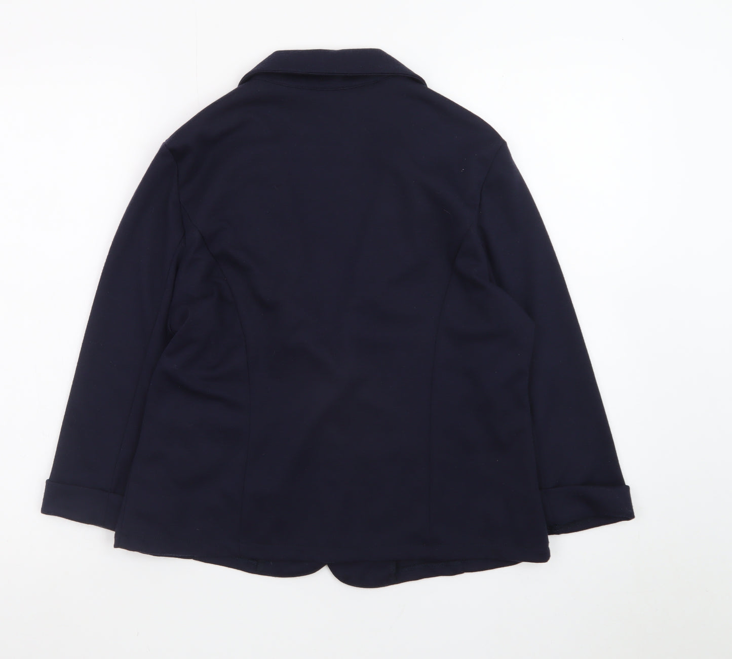New Look Women's Blue Size 14 Regular Fit Blazer Jacket
