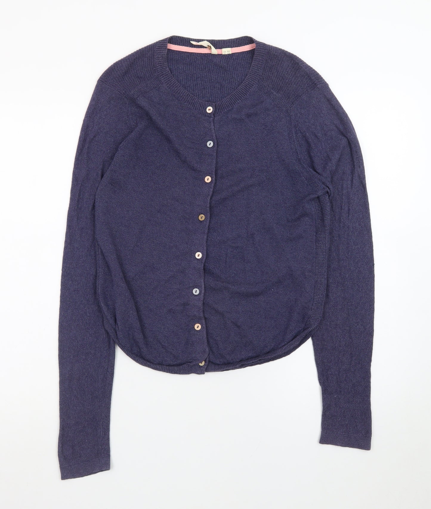 White Stuff Women's Purple Cardigan UK 12 Button Front Knitwear