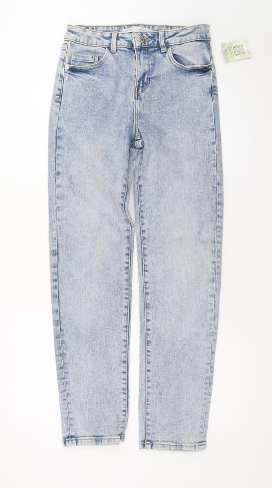 George Women’s Blue Acid Wash High Rise Mom Jeans Size 10