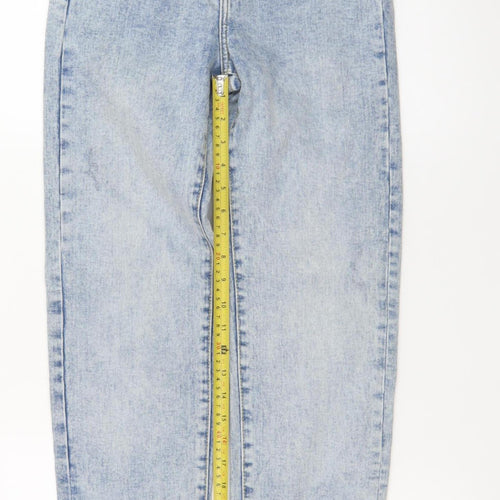 George Women’s Blue Acid Wash High Rise Mom Jeans Size 10