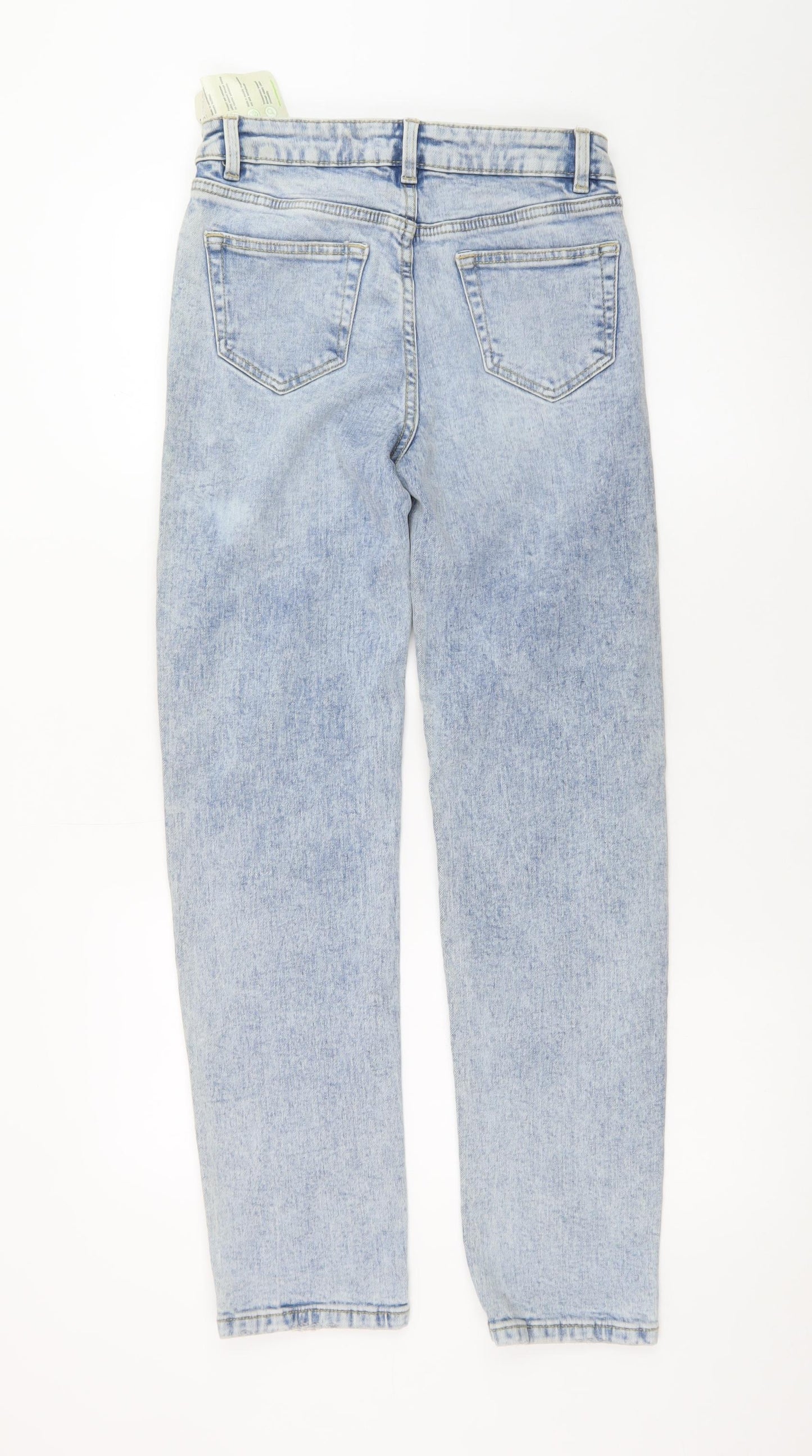 George Women’s Blue Acid Wash High Rise Mom Jeans Size 10