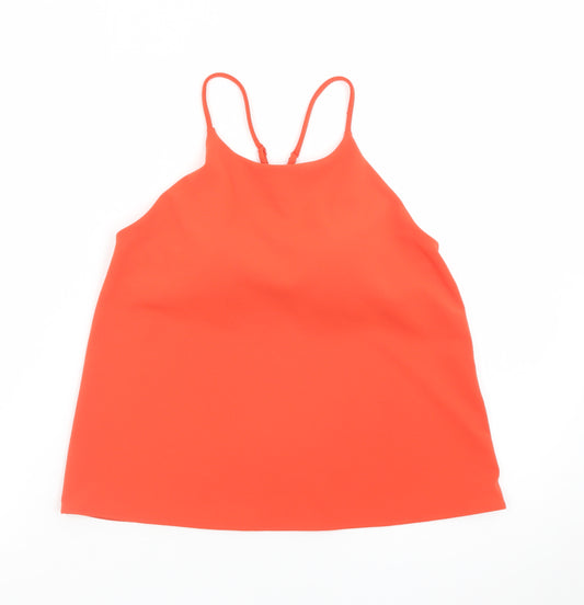 Uniqlo Womens Orange Camisole Tank Top M Lightweight Stretch