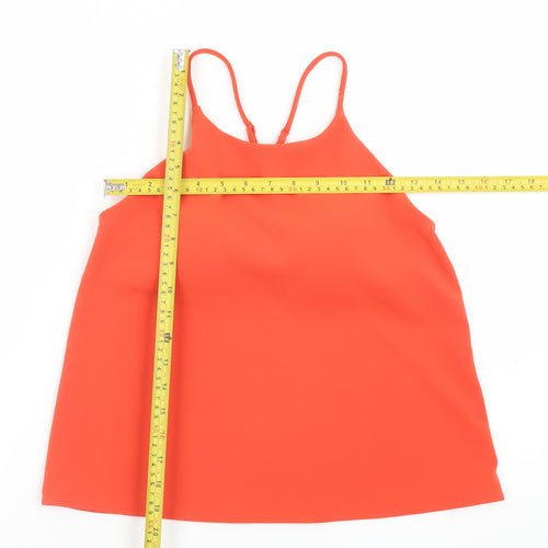 Uniqlo Womens Orange Camisole Tank Top M Lightweight Stretch
