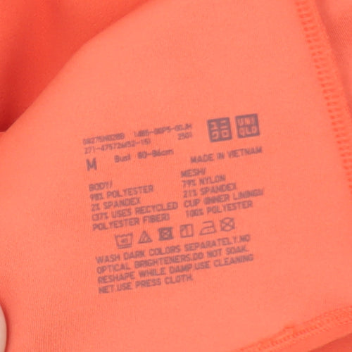 Uniqlo Womens Orange Camisole Tank Top M Lightweight Stretch