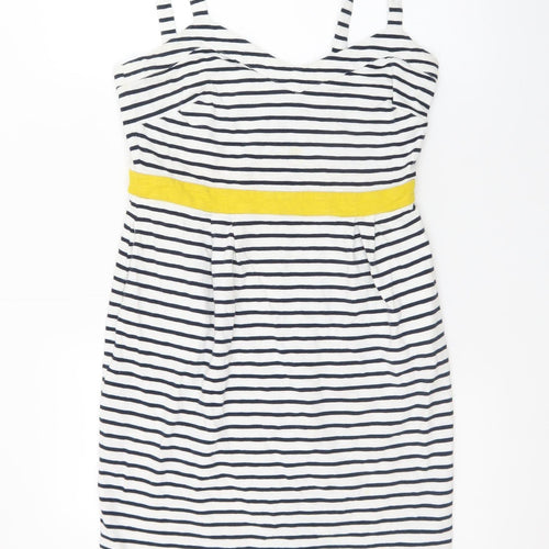 Boden Women's Multicoloured Striped Tank Dress Size 10