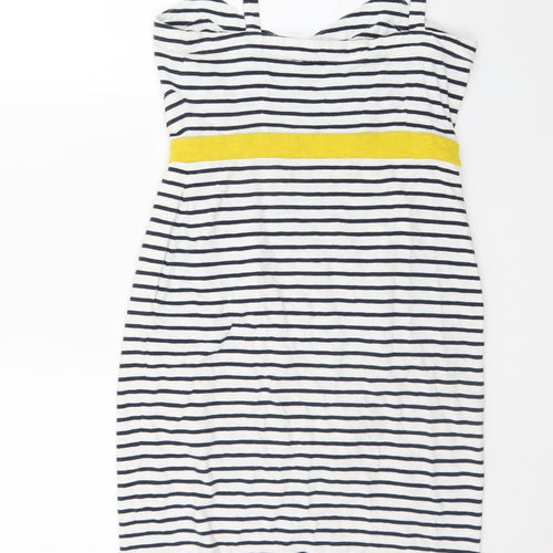 Boden Women's Multicoloured Striped Tank Dress Size 10