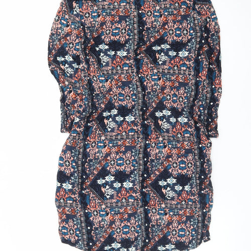 H&M Divided Womens Multicoloured Size 8 Boho Bodycon Dress