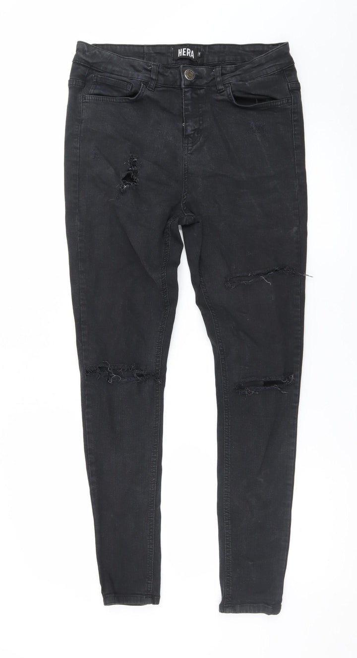 Hera Women's Black Distressed Skinny Jeans Size 32R