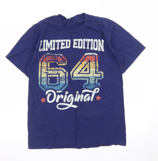 Fan Favorite Men's Blue 'Limited Edition 64 Original' Graphic T-Shirt M