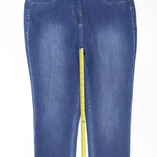 Next Women's Blue Size 16 Stretch Denim Jegging Jeans