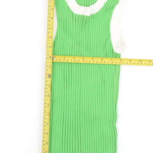 Mountain Lake Women Green Knit Sleeveless Tank Top Size L