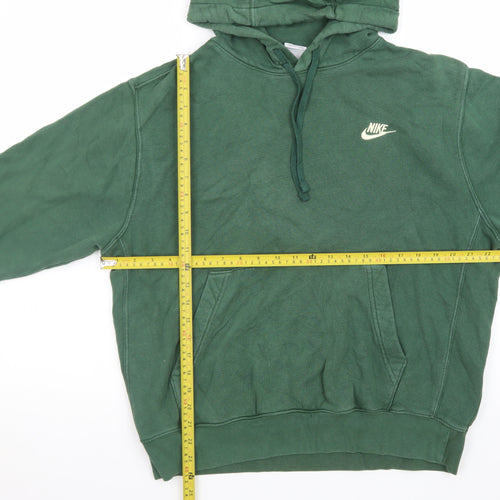 Nike Men's Green Pullover Hoodie Medium Logo Sportswear
