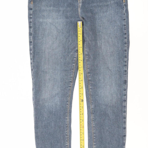 River Island Women Blue Skinny Jeans Size 14 Mid Rise Denim