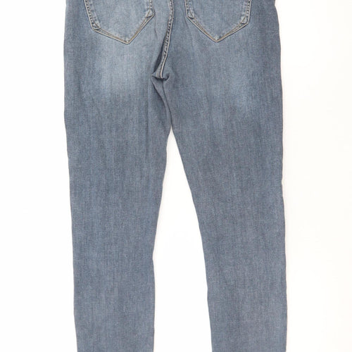 River Island Women Blue Skinny Jeans Size 14 Mid Rise Denim