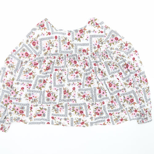 Marks and Spencer Women's Multicoloured Floral Bohemian Blouse Size 18