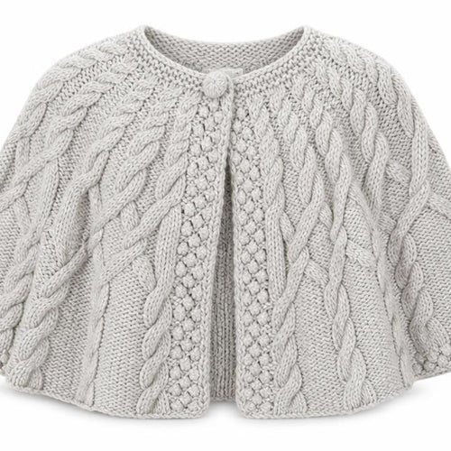 Marks and Spencer Women’s Grey Chunky-Knit Cape Jumper Size 16