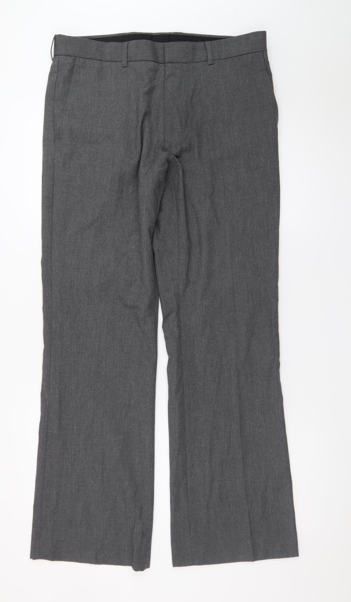 Topman Men's Grey Slim Fit Dress Pants 34R Formal Trousers