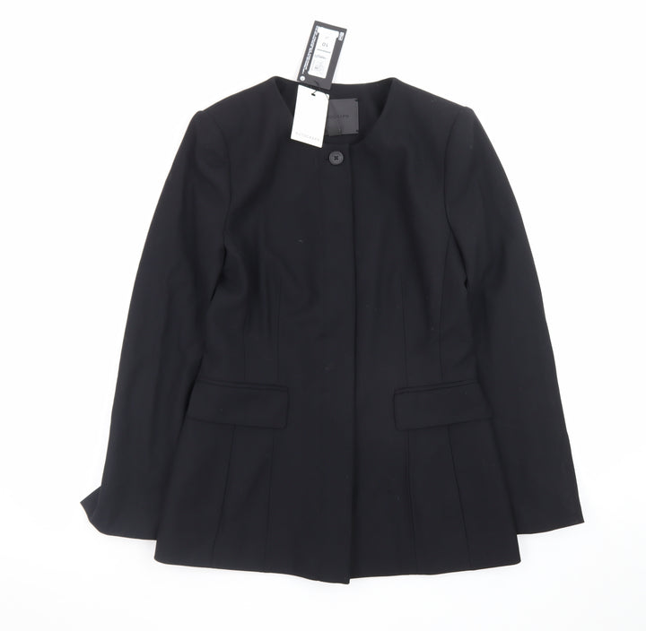 Marks and Spencer Women’s Black Size 10 Tailored One-Button Blazer
