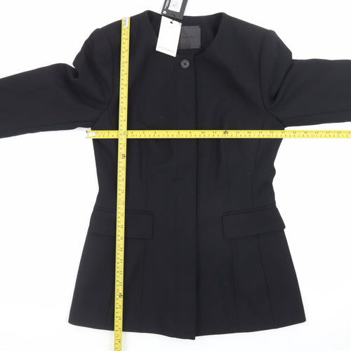 Marks and Spencer Women’s Black Size 10 Tailored One-Button Blazer