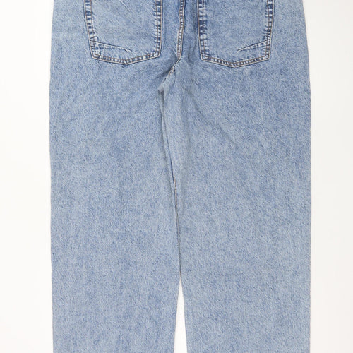 ASOS DESIGN Women's Blue Straight Leg Jeans Size 14 Regular Denim