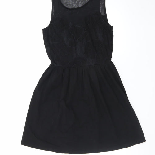 ONLY Women's Black Fit & Flare Sleeveless Party Dress M