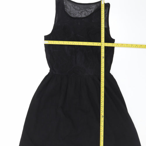 ONLY Women's Black Fit & Flare Sleeveless Party Dress M