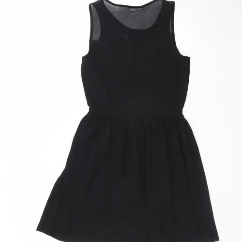 ONLY Women's Black Fit & Flare Sleeveless Party Dress M