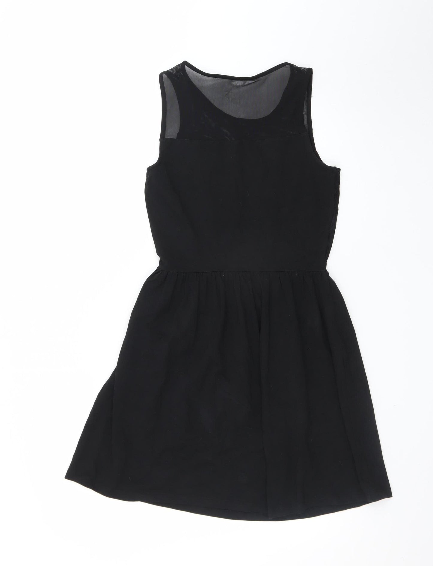ONLY Women's Black Fit & Flare Sleeveless Party Dress M