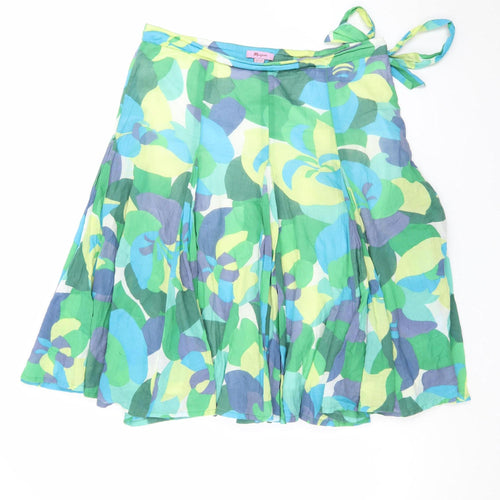 Monsoon Women's Multicoloured Floral A-Line Wrap Skirt Size 12