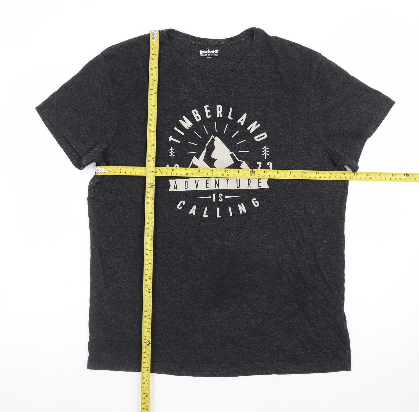 Timberland Men’s Black Adventure Graphic Crew Neck T-Shirt Size M