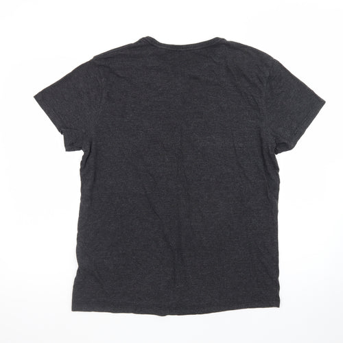 Timberland Men’s Black Adventure Graphic Crew Neck T-Shirt Size M
