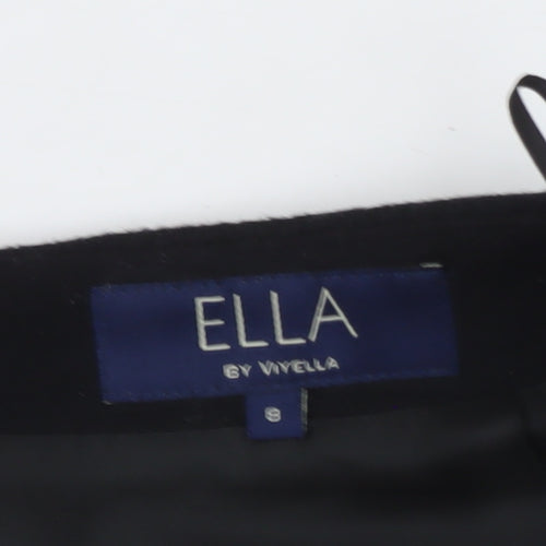 Ella by Viyella Women's Purple Pencil Skirt S Wool Blend Knee Length
