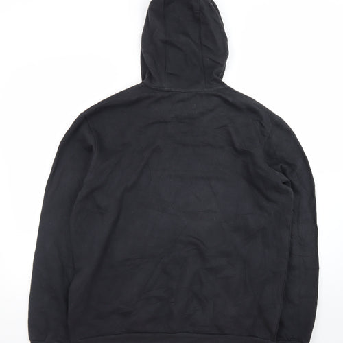 Adidas Mens Black Pullover Hoodie L Hooded Sweatshirt