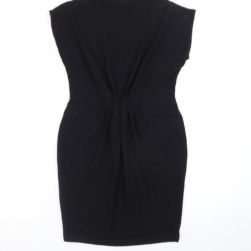 Next Women's Black Sheath Knee Length Dress Size 10