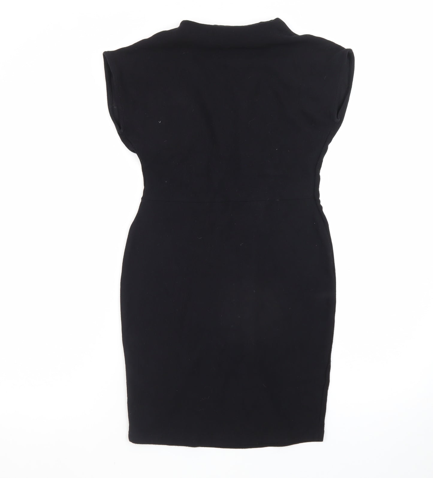 Next Women's Black Sheath Knee Length Dress Size 10