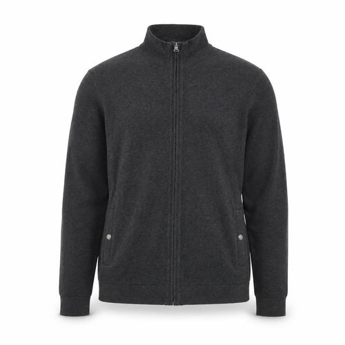 Banana Republic Men's Grey Full Zip Cotton Jumper Size M