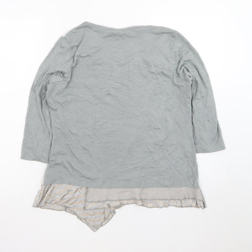 Marks and Spencer Per Una Women’s Grey Floral Tunic Blouse Size 16