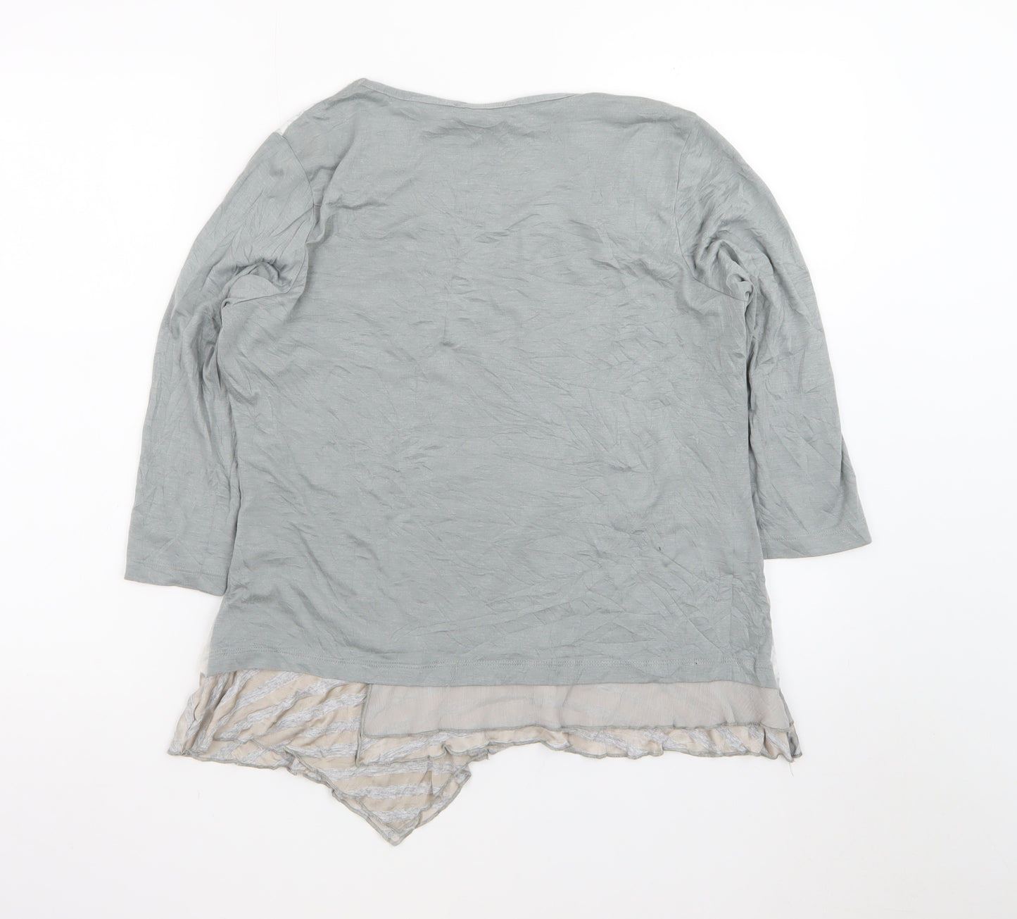Marks and Spencer Per Una Women’s Grey Floral Tunic Blouse Size 16
