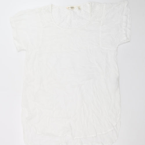 Accessorize Women’s White Lace Shift Dress XS Short Sleeve Summer