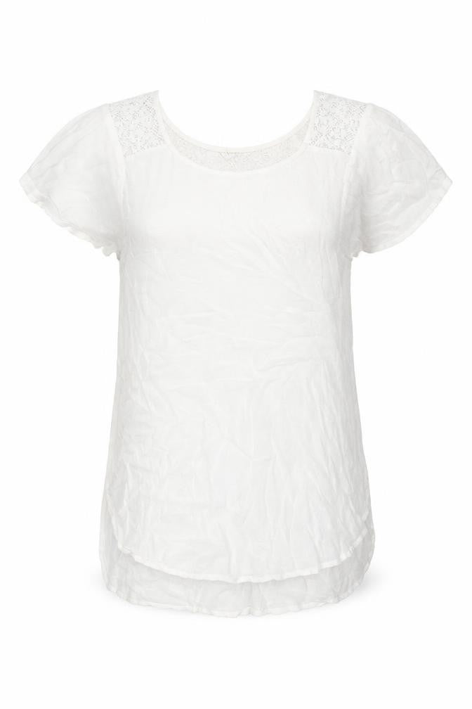 Accessorize Women’s White Lace Shift Dress XS Short Sleeve Summer