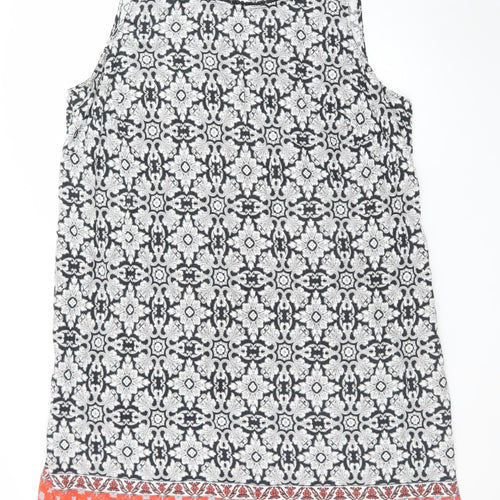 JD Williams Women's Multicoloured Cotton Sleeveless Shift Dress Size 28