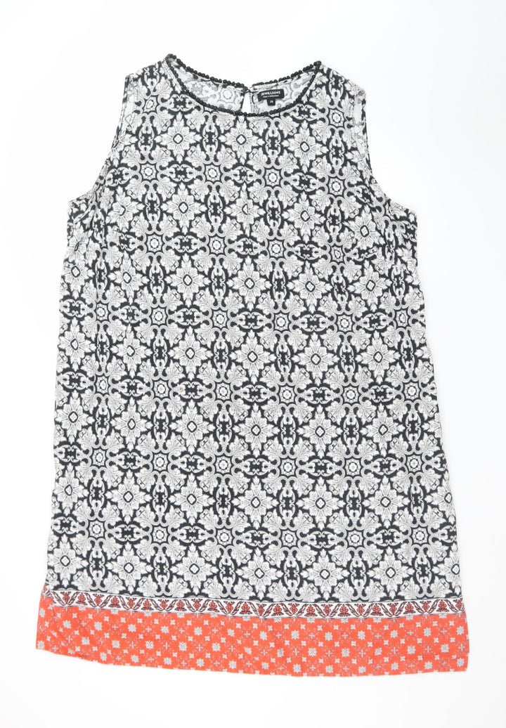 JD Williams Women's Multicoloured Cotton Sleeveless Shift Dress Size 28