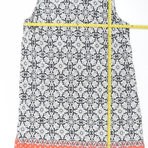 JD Williams Women's Multicoloured Cotton Sleeveless Shift Dress Size 28