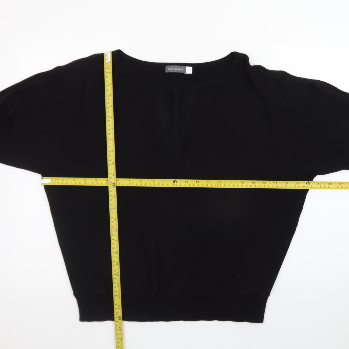 Mint Velvet Women's Black Boat Neck Knit Jumper Size M