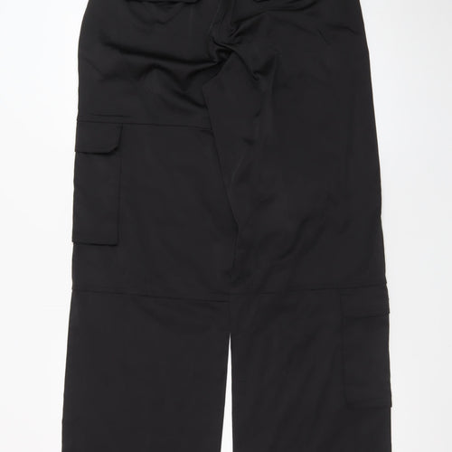 Zara Men's Black Cargo Trousers Size S Regular Fit