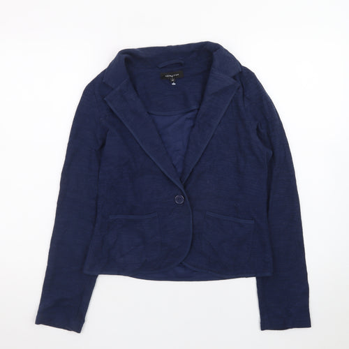 New Look Women Blue Size 10 Single-Breasted Blazer